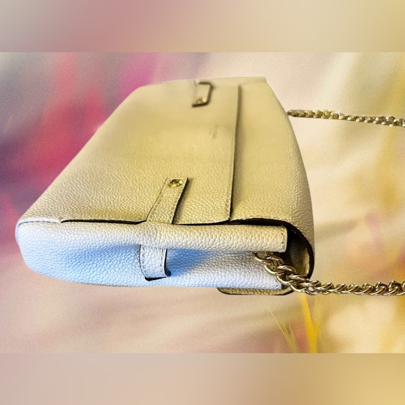 Henri Bendel Cream Color Caviar Leather Shoulder Bag - Picture 3 of 16